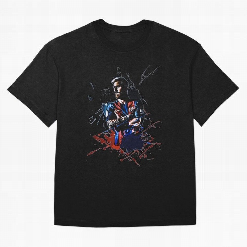 Lionel Messi Design with Signature Classic T-Shirt Make Every Kick Count in the FIFA World Cup 2026 USA Canada Mexico Journey through Haaland and Mbappe Highlights, Portugal, Spain and Germany Pride, Classic Soccer Heritage, Championship Pressure,