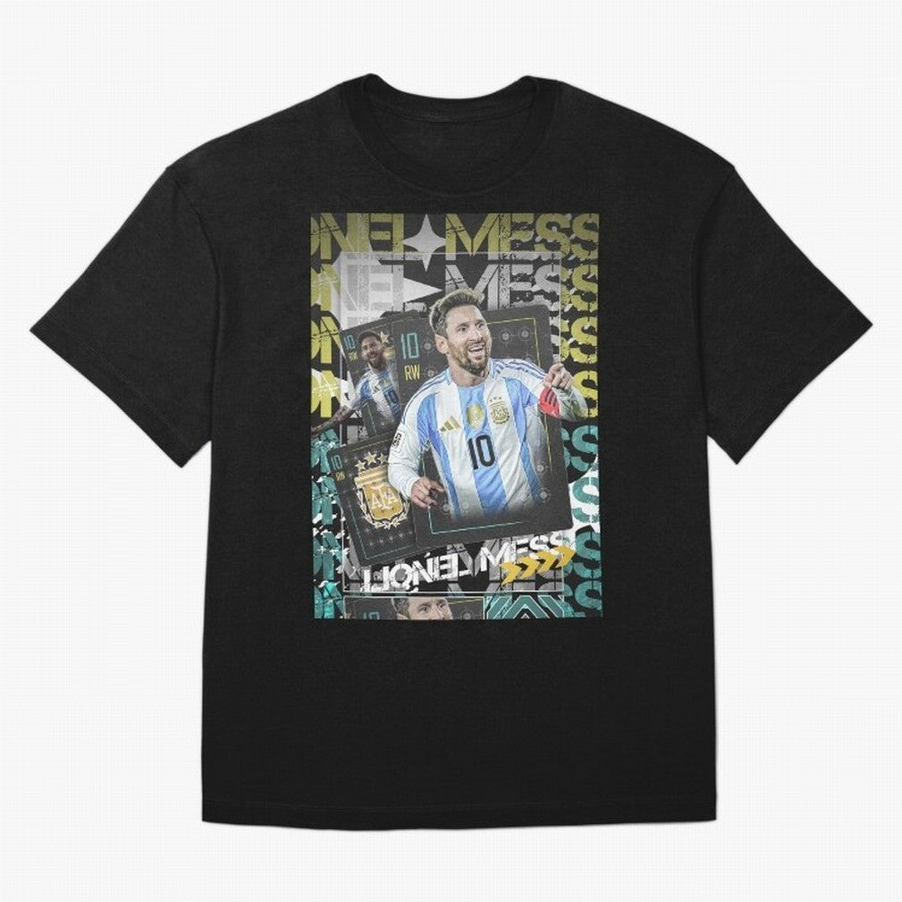 Lionel Messi Argentina Maestro Trading Card Cinematic Poster Classic T-Shirt Feel International Energy from FIFA World Cup 2026 USA Canada Mexico Inspired by Messi, Germany Energy, Soccer Culture, Superstar Moments, National Team Dreams and