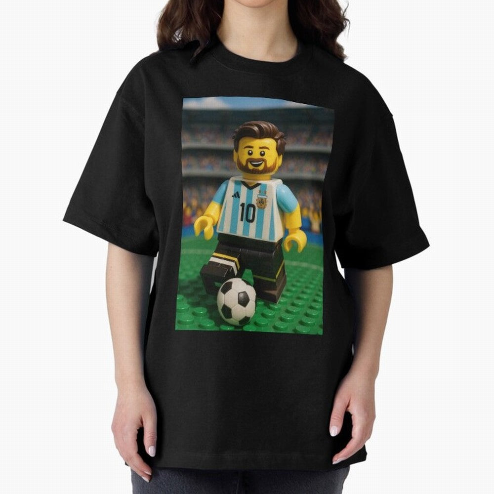 Block Leo Oversized T-Shirt Join the Global Buzz around Match Day Hype around FIFA World Cup 2026 Group Stage, Cristiano Ronaldo, Spain, Classic Soccer Heritage, Championship Pressure, Fan Loyalty and International Pride; Made for Collectors Who