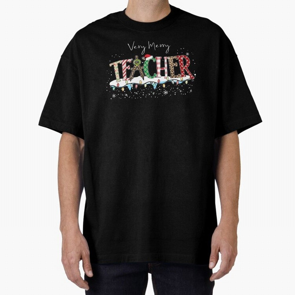 Christmas Teacher Tee, Teacher Holiday Classic T-Shirt Bring International Match Energy to FIFA World Cup 2026 Highlighting Messi and Cristiano Ronaldo, Brazil Energy, Soccer Culture, Superstar Moments, National Team Dreams and Competitive Fire;