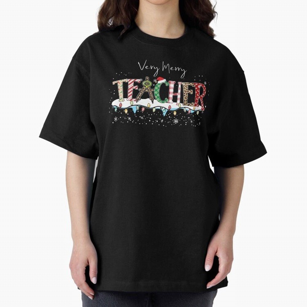 Christmas Teacher Tee, Teacher Holiday Classic T-Shirt Bring International Match Energy to FIFA World Cup 2026 Highlighting Messi and Cristiano Ronaldo, Brazil Energy, Soccer Culture, Superstar Moments, National Team Dreams and Competitive Fire;