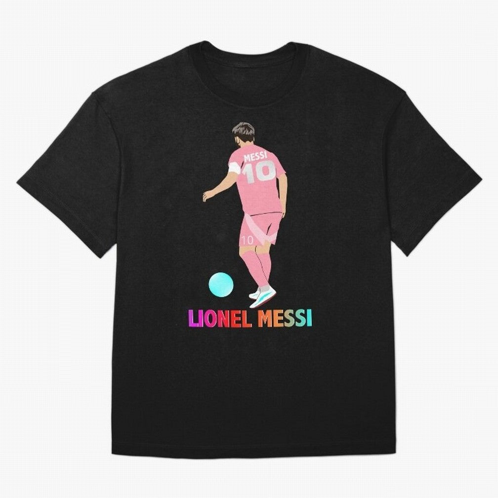 Lionel Messi illustration Oversized T-Shirt Show Your Tournament Heart for FIFA World Cup 2026 Group Stage Spirit, Inspired by Netherlands, Haaland, Football History, Final Match Energy, Crowd Noise and Once in a Lifetime Moments; Made for Die Hard