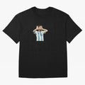 Lionel Messi Argentina Celebration Sticker Oversized T-Shirt Honor the Beautiful Game during FIFA World Cup 2026 Capturing Messi and Cristiano Ronaldo, Spain Energy, Stadium Memories, Football Loyalty, International Chants and Championship