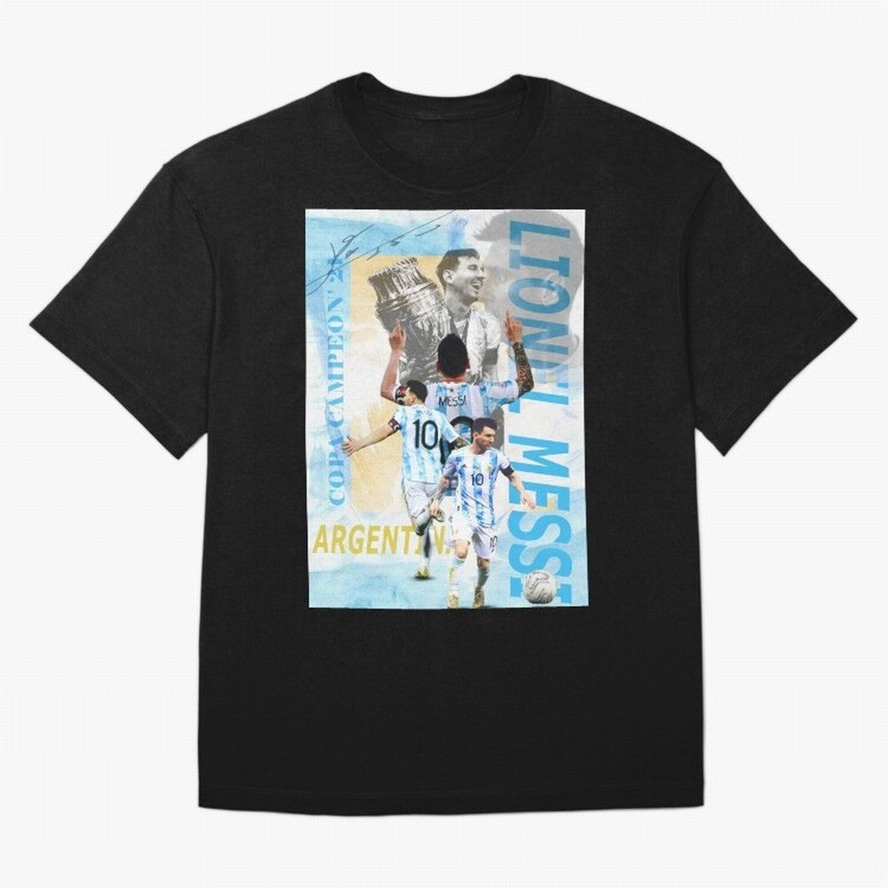 Lionel Messi Argentina Champion Poster Classic T-Shirt Cheer for FIFA World Cup 2026 Group Stage for Fans of Haaland and England, France and Netherlands, Bringing Match Day Excitement, Supporter Culture, Golden Goals and Global Football Passion;
