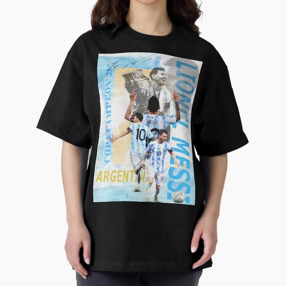Lionel Messi Argentina Champion Poster Classic T-Shirt Cheer for FIFA World Cup 2026 Group Stage for Fans of Haaland and England, France and Netherlands, Bringing Match Day Excitement, Supporter Culture, Golden Goals and Global Football Passion;