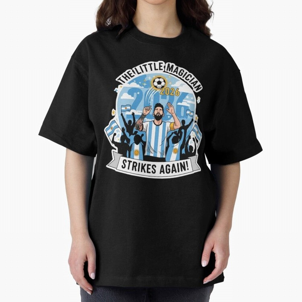 Messi - the little magician strikes again Classic T-Shirt Back the Journey through FIFA World Cup 2026 Celebrating Cristiano Ronaldo, Argentina and Brazil Energy, Goal Celebration Energy, Supporter Heritage, Football Icons and Worldwide Tournament