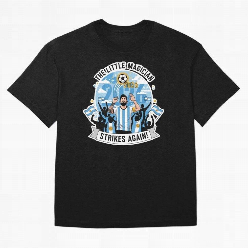 Messi - the little magician strikes again Classic T-Shirt Back the Journey through FIFA World Cup 2026 Celebrating Cristiano Ronaldo, Argentina and Brazil Energy, Goal Celebration Energy, Supporter Heritage, Football Icons and Worldwide Tournament