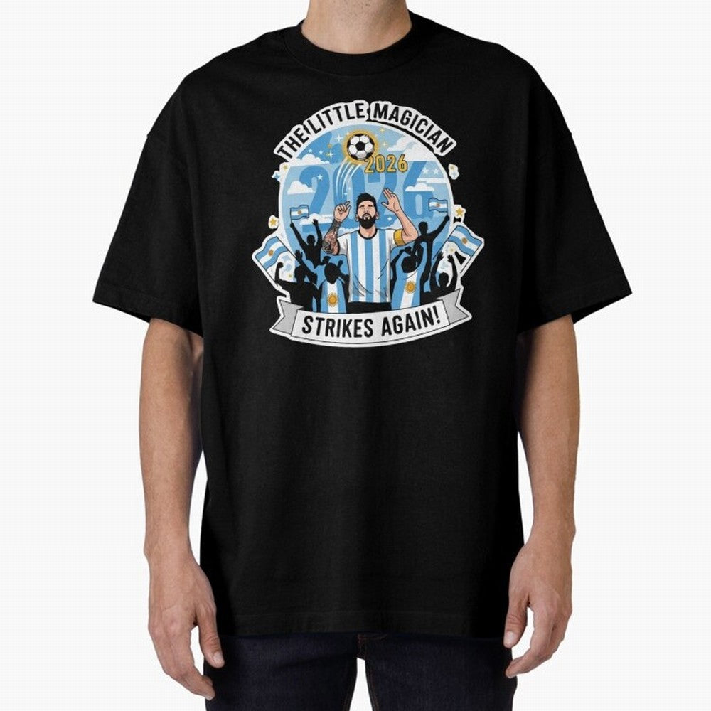 Messi - the little magician strikes again Classic T-Shirt Back the Journey through FIFA World Cup 2026 Celebrating Cristiano Ronaldo, Argentina and Brazil Energy, Goal Celebration Energy, Supporter Heritage, Football Icons and Worldwide Tournament