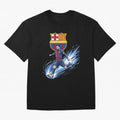 FC Barcelona Champs - The Goat Edition Oversized T-Shirt Embrace FIFA World Cup 2026 Highlighting CR7, Brazil, Portugal and Argentina Energy, Worldwide Fan Energy, Dramatic Goals, Stadium Lights and Championship Celebrations; Perfect for Fans,