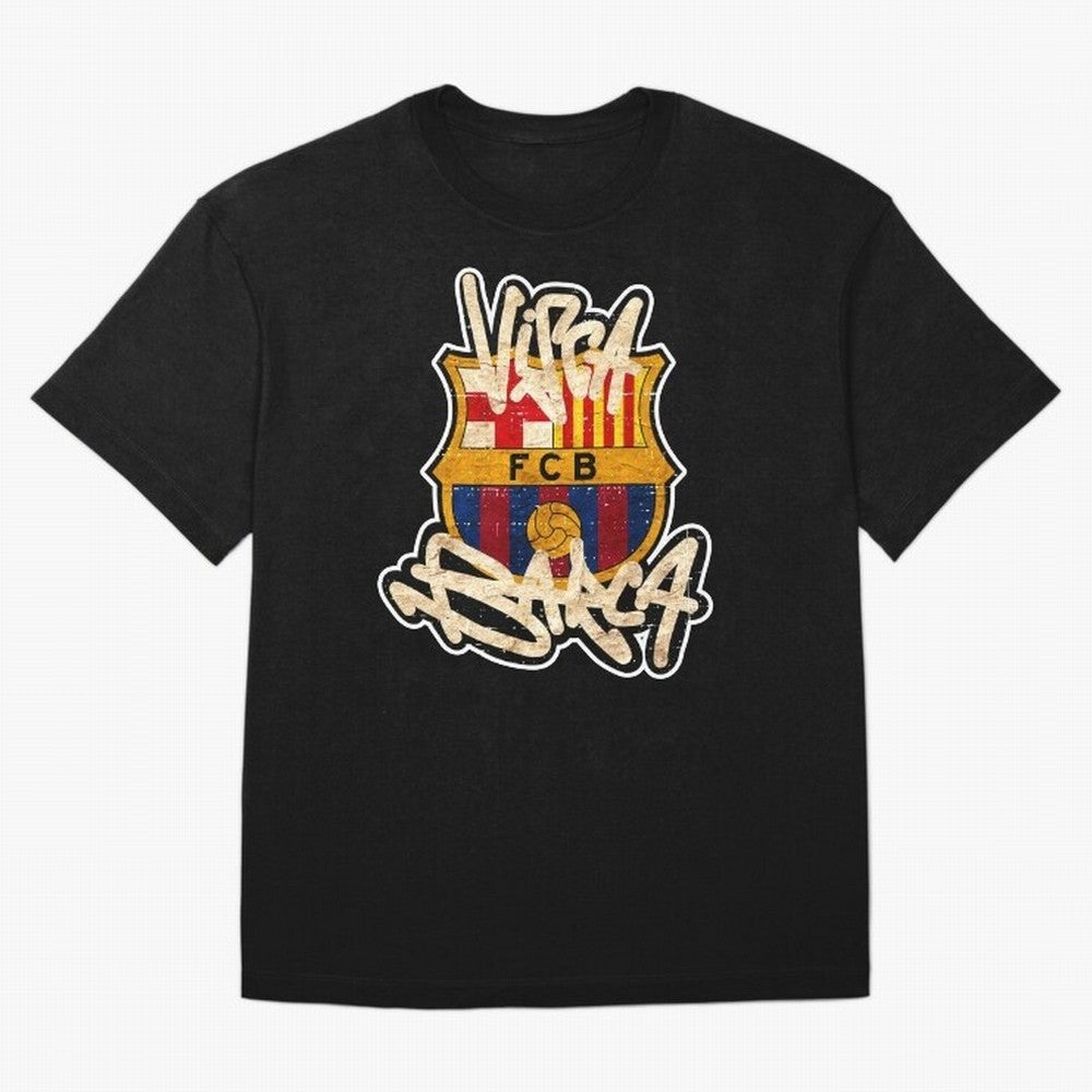 BAR-CE-LON-A Logo FC Merchandise Classic T-Shirt Live for the Drama of FIFA World Cup 2026 USA Canada Mexico Capturing Haaland and Mbappe, Portugal, Spain and Germany Energy, Football Festival Excitement, Trophy Ambitions, Country Rivalries and