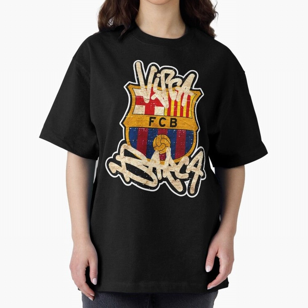 BAR-CE-LON-A Logo FC Merchandise Classic T-Shirt Live for the Drama of FIFA World Cup 2026 USA Canada Mexico Capturing Haaland and Mbappe, Portugal, Spain and Germany Energy, Football Festival Excitement, Trophy Ambitions, Country Rivalries and