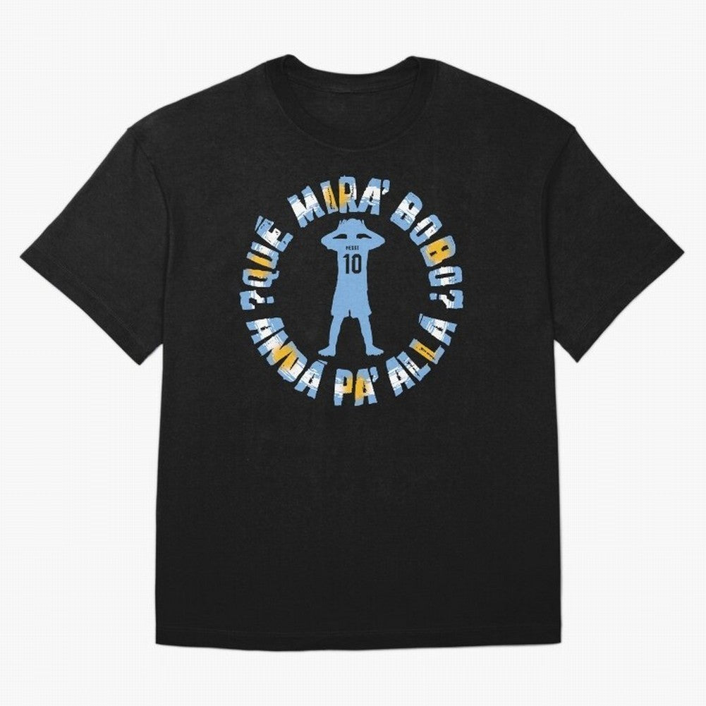 Que Mira, Bobo? - Messi Oversized T-Shirt Celebrate the Road through FIFA World Cup 2026 Group Stage Spirit, Driven by France, Messi, Fan Favorite Moments, National Team Passion, Big Match Drama and Soccer History; Perfect for Supporters Who Want