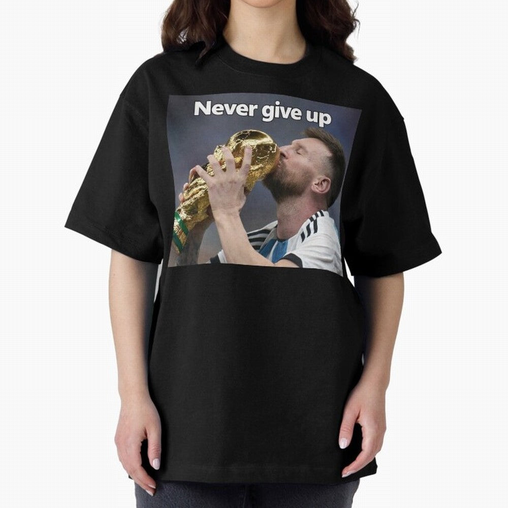Messi Oversized T-Shirt Upgrade Match Day Hype around FIFA World Cup 2026 USA Canada Mexico, Messi, CR7 and Mbappe, Spain, Stadium Memories, Football Loyalty, International Chants and Championship Tradition; Made for Die Hard Supporters, Soccer