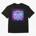 ?Argentina Football Legend Messi Cyberpunk Retro Futurist Design (Version 5) Classic T-Shirt Support the Legends of FIFA World Cup 2026 with Messi, Neymar and Mbappe, Netherlands Energy, Stadium Chants, National Pride, Trophy Dreams and
