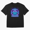 ?Argentina Football Legend Messi Cyberpunk Retro Futurist Design (Version 2) Classic T-Shirt Support FIFA World Cup 2026 Group Stage Filled with CR7, France and Portugal Energy, Football Festival Excitement, Trophy Ambitions, Country Rivalries and