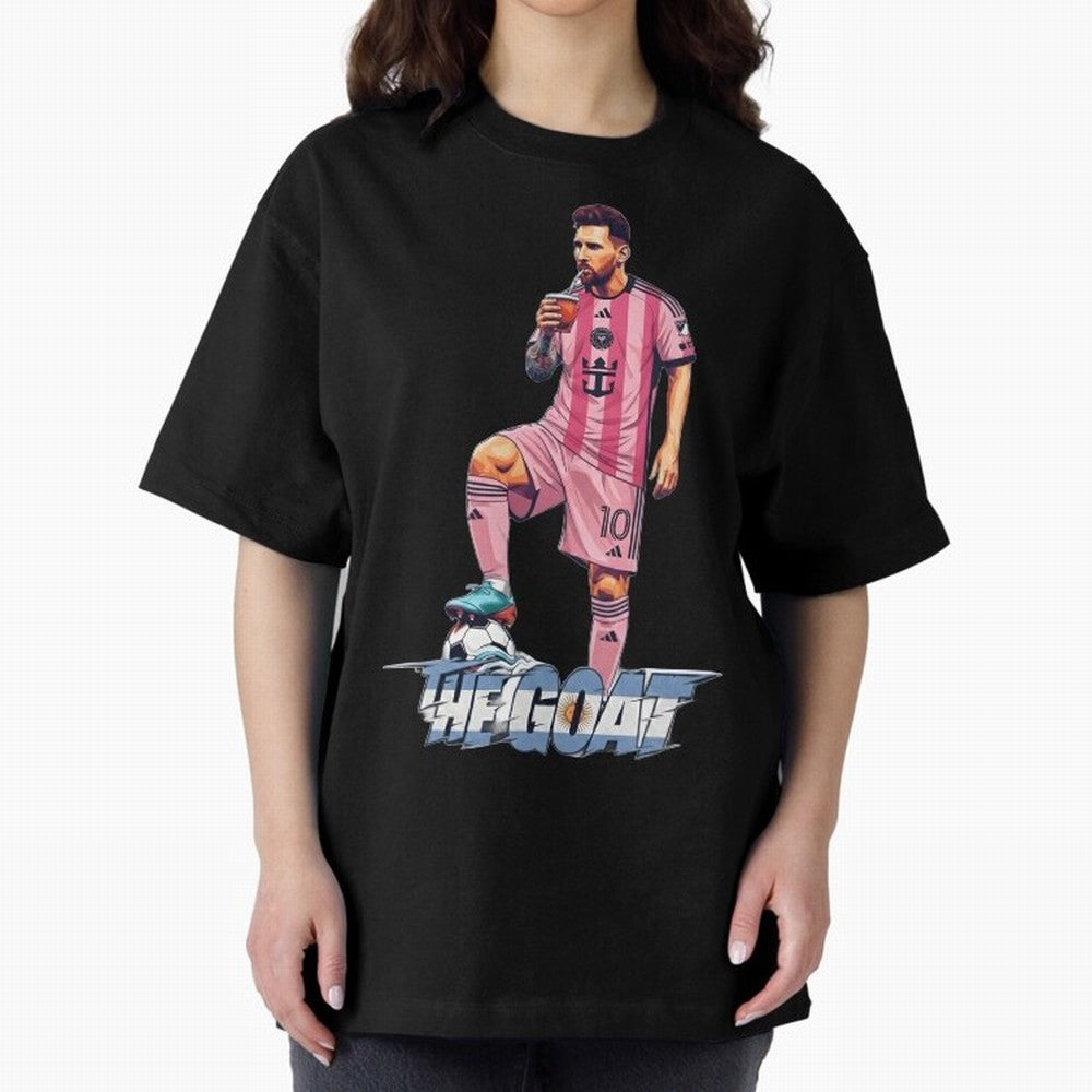 Messi Drawing Style Drinking Mate ¨C The Goat Design - Inter Miami Classic T-Shirt Bring Home FIFA World Cup 2026 USA Canada Mexico for Fans of Neymar, Haaland and Cristiano Ronaldo and France, Bringing Worldwide Fan Energy, Dramatic Goals, Stadium