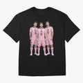 Messi, De Paul and Suarez Inter Miami artistic style ¨C MLS Soccer Oversized T-Shirt Show Your Love for FIFA World Cup 2026 Group Stage Spirit, Connected to Netherlands, Neymar, Haaland and Cristiano Ronaldo, Football Passion, Legendary