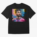 Vibrant Artistic Digital Painting Portrait of Lionel Messi (GOAT) Classic T-Shirt Feel the FIFA World Cup 2026 Group Stage Journey through Cristiano Ronaldo, Haaland and CR7 Highlights, Argentina Pride, Champion Mindset, Group Stage Buzz, Knockout