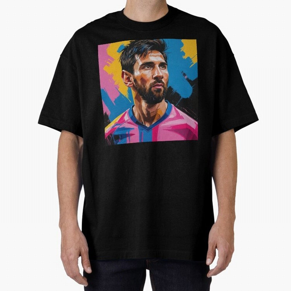 Vibrant Artistic Digital Painting Portrait of Lionel Messi (GOAT) Classic T-Shirt Feel the FIFA World Cup 2026 Group Stage Journey through Cristiano Ronaldo, Haaland and CR7 Highlights, Argentina Pride, Champion Mindset, Group Stage Buzz, Knockout