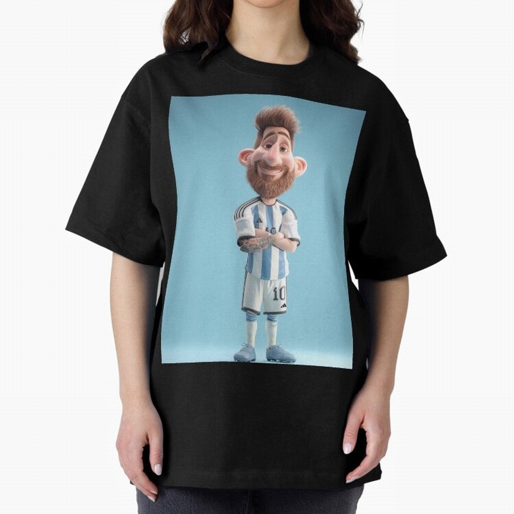 Lionel Messi Soccer Caricature Cartoon Football Legend Classic T-Shirt Honor Champions and Dreams in Global Football Passion for FIFA World Cup 2026, Highlighting Messi, CR7 and Mbappe, Argentina, Tournament Hype, Historic Matchups, Family Viewing