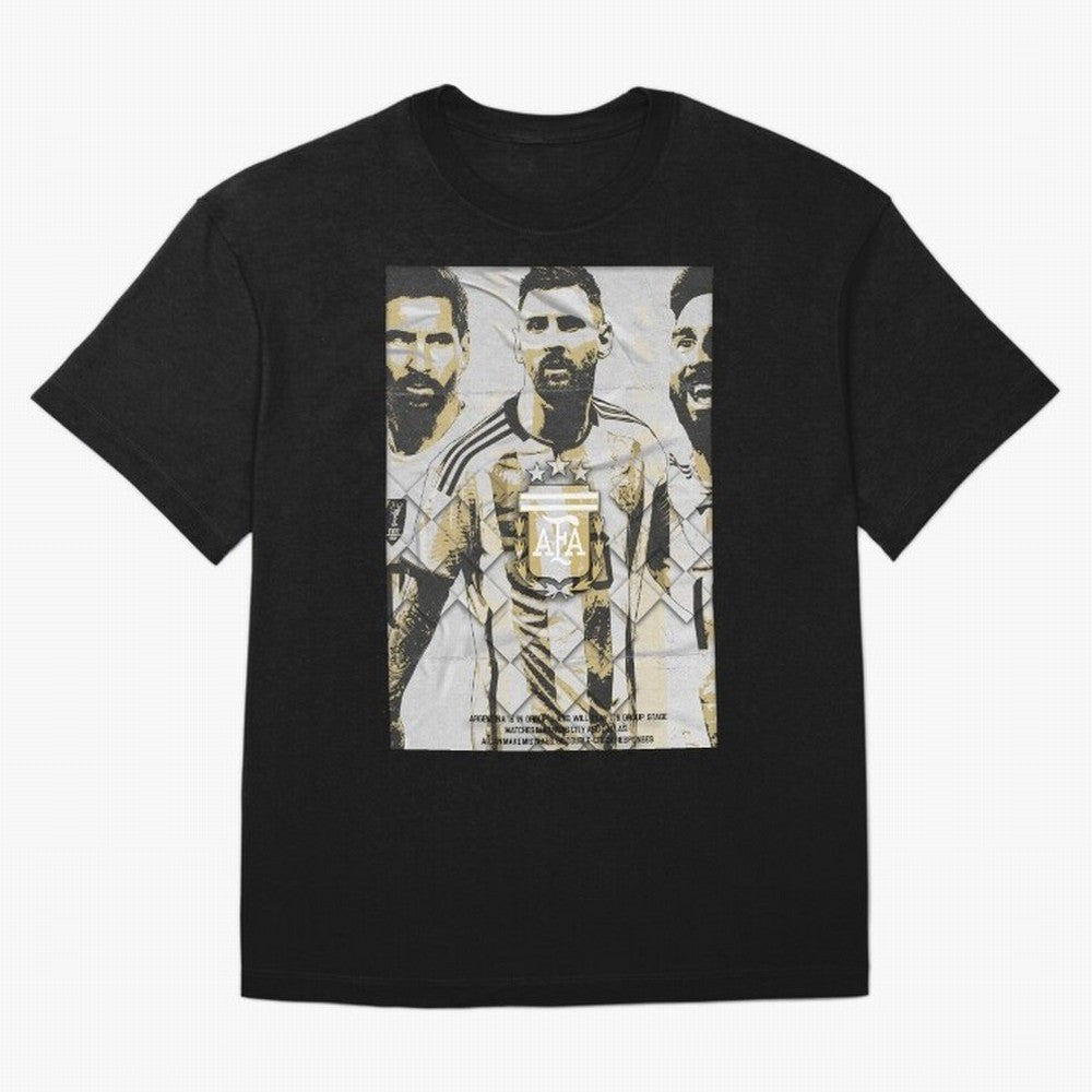 Messi AFA World Cup Champion Art Classic T-Shirt Honor the Beautiful Game during the FIFA World Cup 2026 USA Canada Mexico Journey through CR7 and Messi Highlights, England, France and Netherlands Pride, Stadium Memories, Football Loyalty,