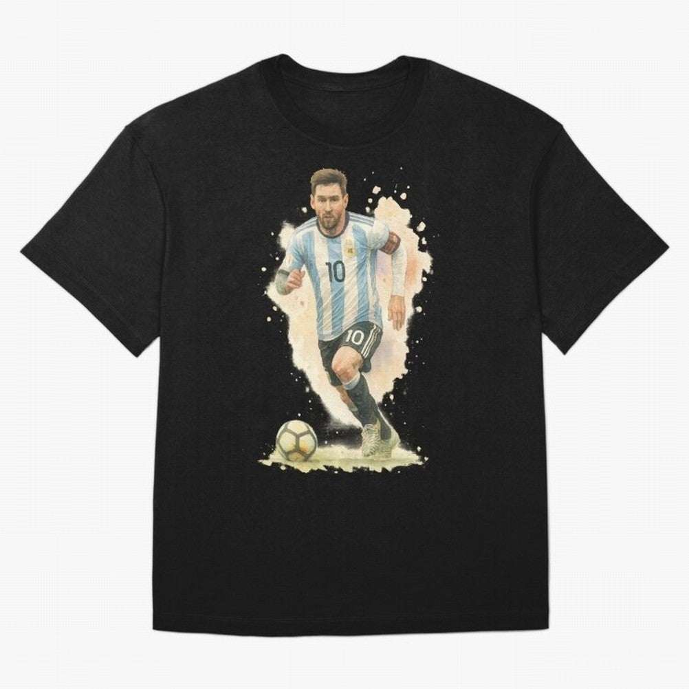 skills Lionel Messi watercolor illustration Classic T-Shirt Bring Global Tournament Vibes to Match Day Hype around FIFA World Cup 2026, Messi and Cristiano Ronaldo, France and Portugal, Match Day Excitement, Supporter Culture, Golden Goals and