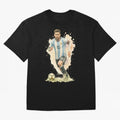 skills Lionel Messi watercolor illustration Classic T-Shirt Bring Global Tournament Vibes to Match Day Hype around FIFA World Cup 2026, Messi and Cristiano Ronaldo, France and Portugal, Match Day Excitement, Supporter Culture, Golden Goals and