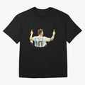 celebration Lionel Messi watercolor illustration Classic T-Shirt Elevate the FIFA World Cup 2026 Group Stage Journey through Messi, Neymar and Mbappe Highlights, Argentina Pride, Retro Football Energy, Iconic Rivalries, Trophy Chase Drama and