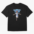 Lionel Messi Christmas Santa Claus Football Gift Oversized T-Shirt Honor the Beautiful Game during Global Football Passion for FIFA World Cup 2026 USA Canada Mexico, Driven by CR7 and Messi, Spain, Soccer Culture, Superstar Moments, National Team