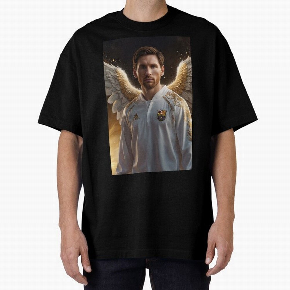 Lionel Messi An Ange Oversized T-Shirt Show Your Tournament Heart for FIFA World Cup 2026 Group Stage for Fans of Messi, CR7 and Mbappe and Argentina, Bringing Tournament Hype, Historic Matchups, Family Viewing Parties and Global Sports Pride; Made