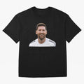 Lionel Messi smiling Oversized T-Shirt Build FIFA World Cup 2026 Group Stage Spirit, Connected to France and Portugal, CR7, Football Festival Excitement, Trophy Ambitions, Country Rivalries and Star Player Buzz; Ideal for Fans Who Follow Messi,