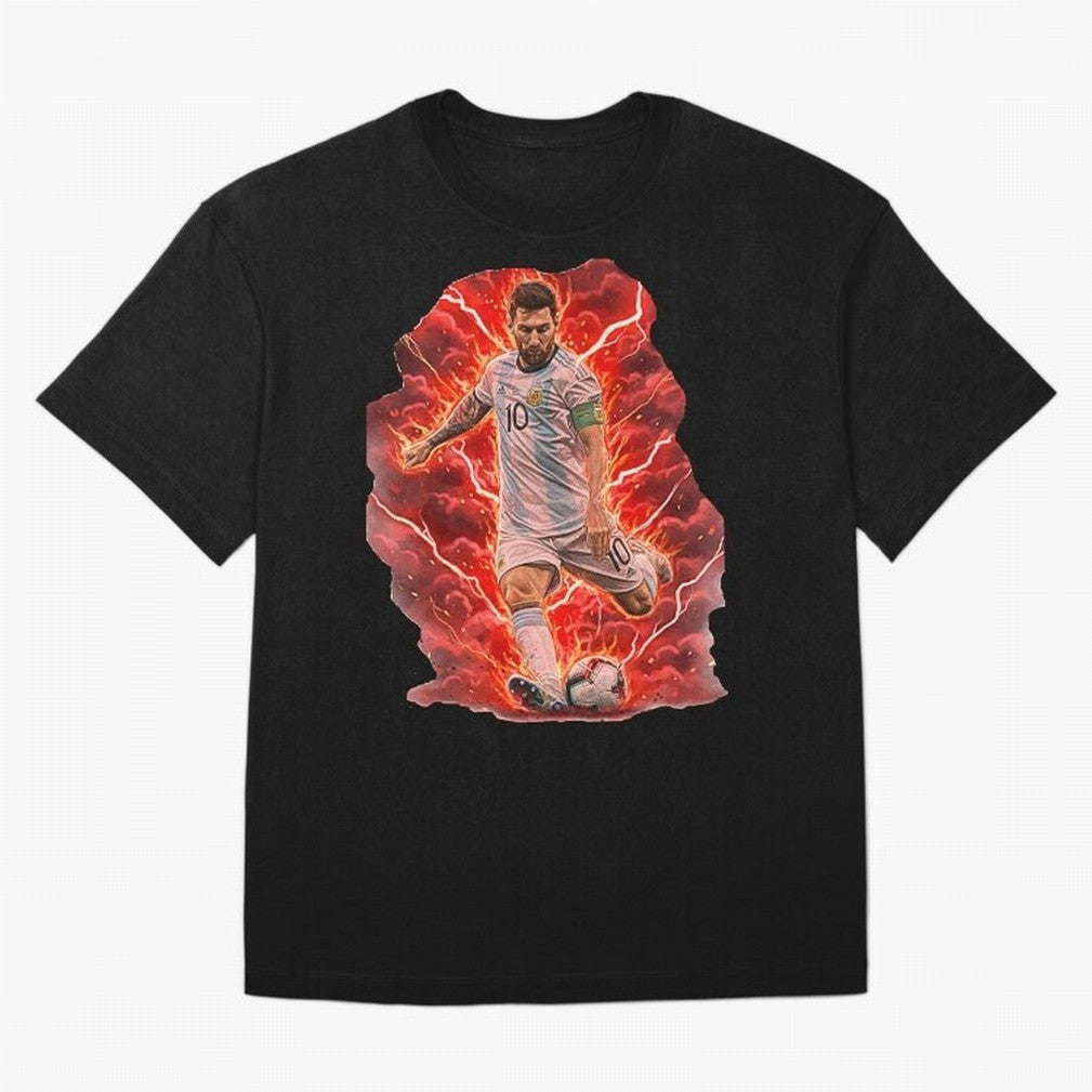 Messi Illustrated Style (HD) ¨C High Definition Design The Goat Unique Classic T-Shirt Experience the Global Stage of Global Football Passion for FIFA World Cup 2026 Group Stage, with Cristiano Ronaldo, Netherlands, Soccer Culture, Superstar