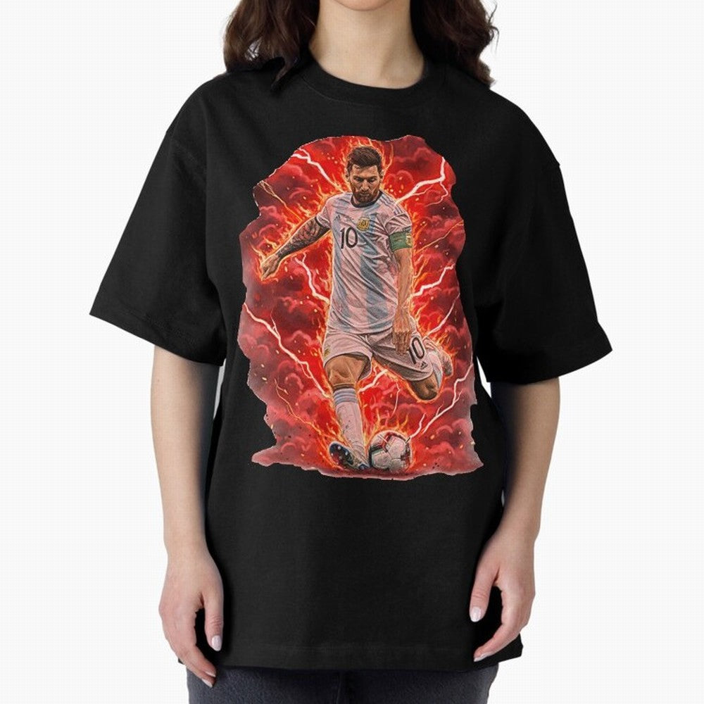 Messi Illustrated Style (HD) ¨C High Definition Design The Goat Unique Classic T-Shirt Experience the Global Stage of Global Football Passion for FIFA World Cup 2026 Group Stage, with Cristiano Ronaldo, Netherlands, Soccer Culture, Superstar