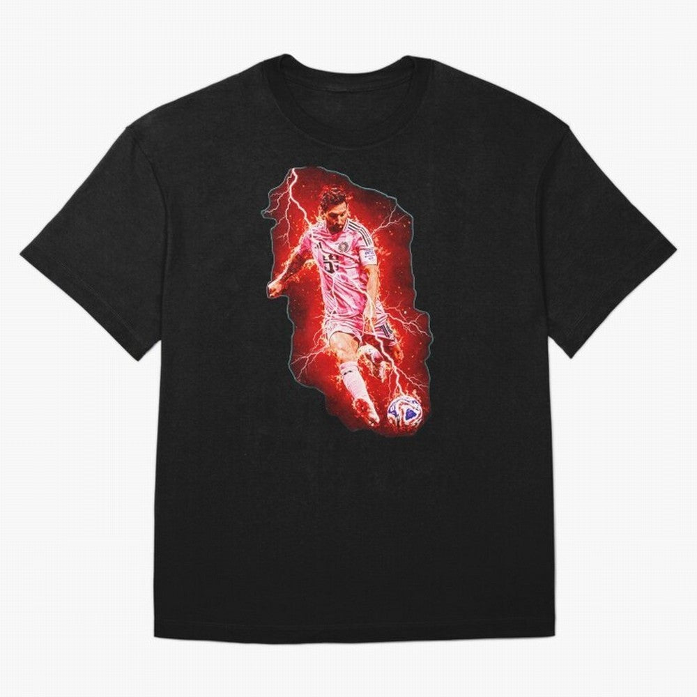Messi The Goat (HD) High Definition Design | Exclusive Fanart Oversized T-Shirt Celebrate Football Dreams Across FIFA World Cup 2026 Group Stage Celebrating Cristiano Ronaldo, Haaland and CR7, Portugal, Spain and Germany Energy, Retro Football