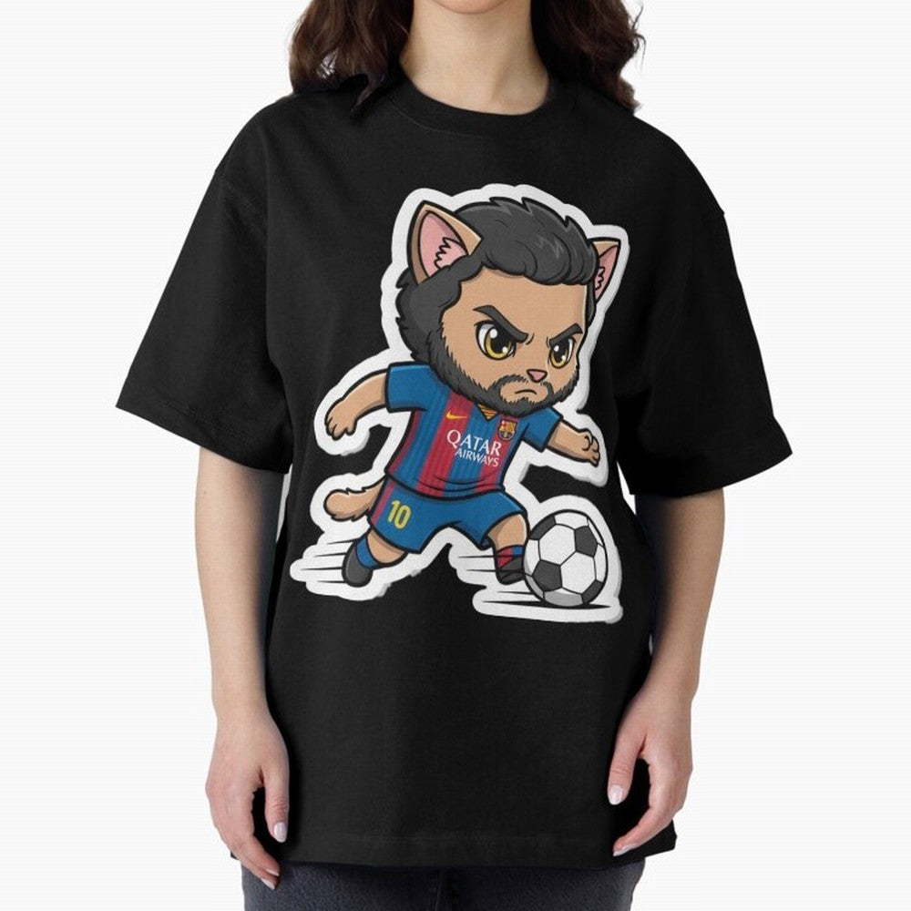 Fcb - Fc Barcelona | Cute Cat Messi with Jersey Barcelona Classic T-Shirt Carry the Dream of Match Day Hype around FIFA World Cup 2026, CR7 and Messi, Argentina, France and Brazil, Tournament Hype, Historic Matchups, Family Viewing Parties and
