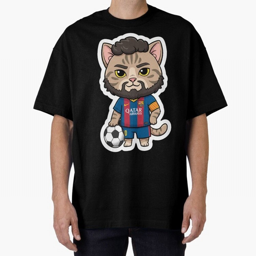 Fcb - Fc Barcelona | Cute Cat Messi with Jersey Barcelona Classic T-Shirt Bring Trophy Dreams to FIFA World Cup 2026 Spirit, Connected to England and Germany, Mbappe, Champion Mindset, Group Stage Buzz, Knockout Tension and Passionate Fan Culture;