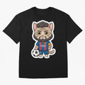 Fcb - Fc Barcelona | Cute Cat Messi with Jersey Barcelona Classic T-Shirt Bring Trophy Dreams to FIFA World Cup 2026 Spirit, Connected to England and Germany, Mbappe, Champion Mindset, Group Stage Buzz, Knockout Tension and Passionate Fan Culture;