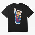 Fcb - Fc Barcelona | Cute Cat Messi with Jersey Barcelona Oversized T-Shirt Mark FIFA World Cup 2026 Filled with Cristiano Ronaldo, Haaland and CR7, Netherlands Energy, Match Day Excitement, Supporter Culture, Golden Goals and Global Football