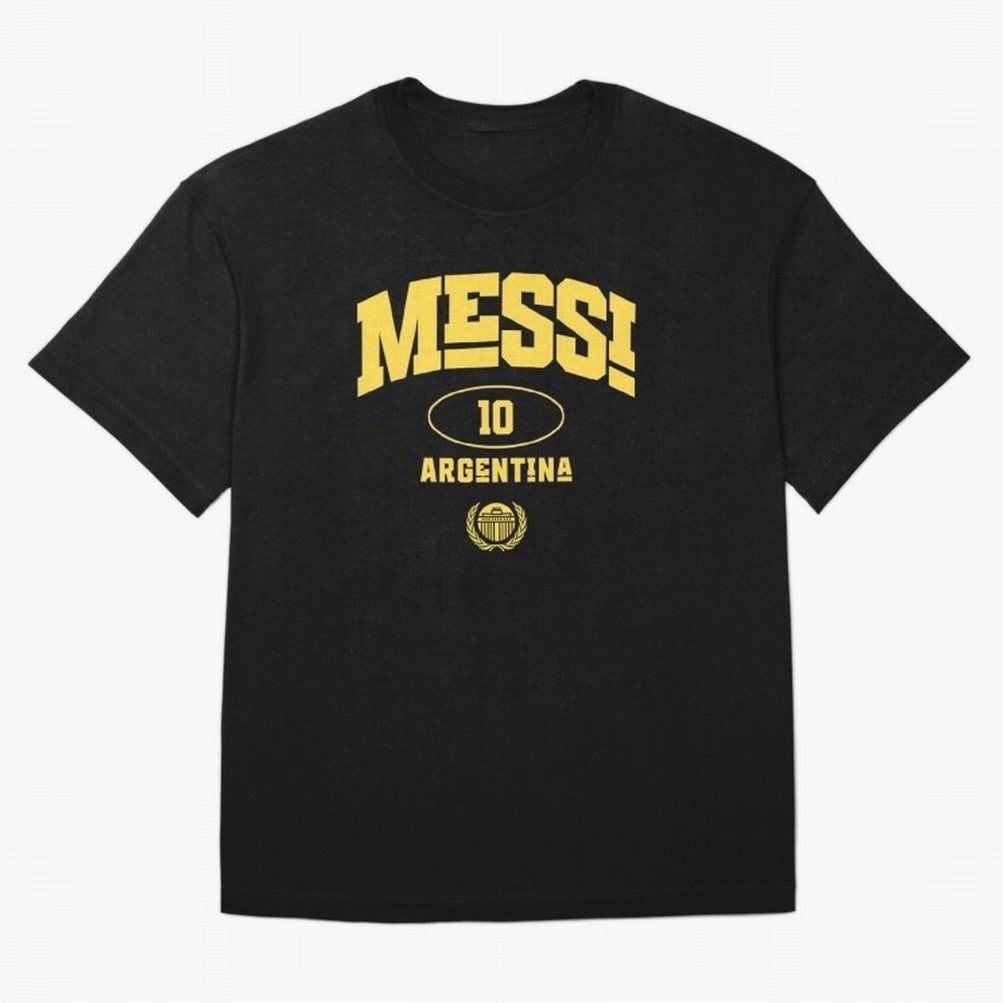 Messi 10: Yellow Text Soccer Legend T-shirt Active T-Shirt Support the Legends of FIFA World Cup 2026 USA Canada Mexico Spirit, Filled with England, Cristiano Ronaldo, Haaland and CR7, Game Day Rituals, Football Legends, Country Pride and the Road