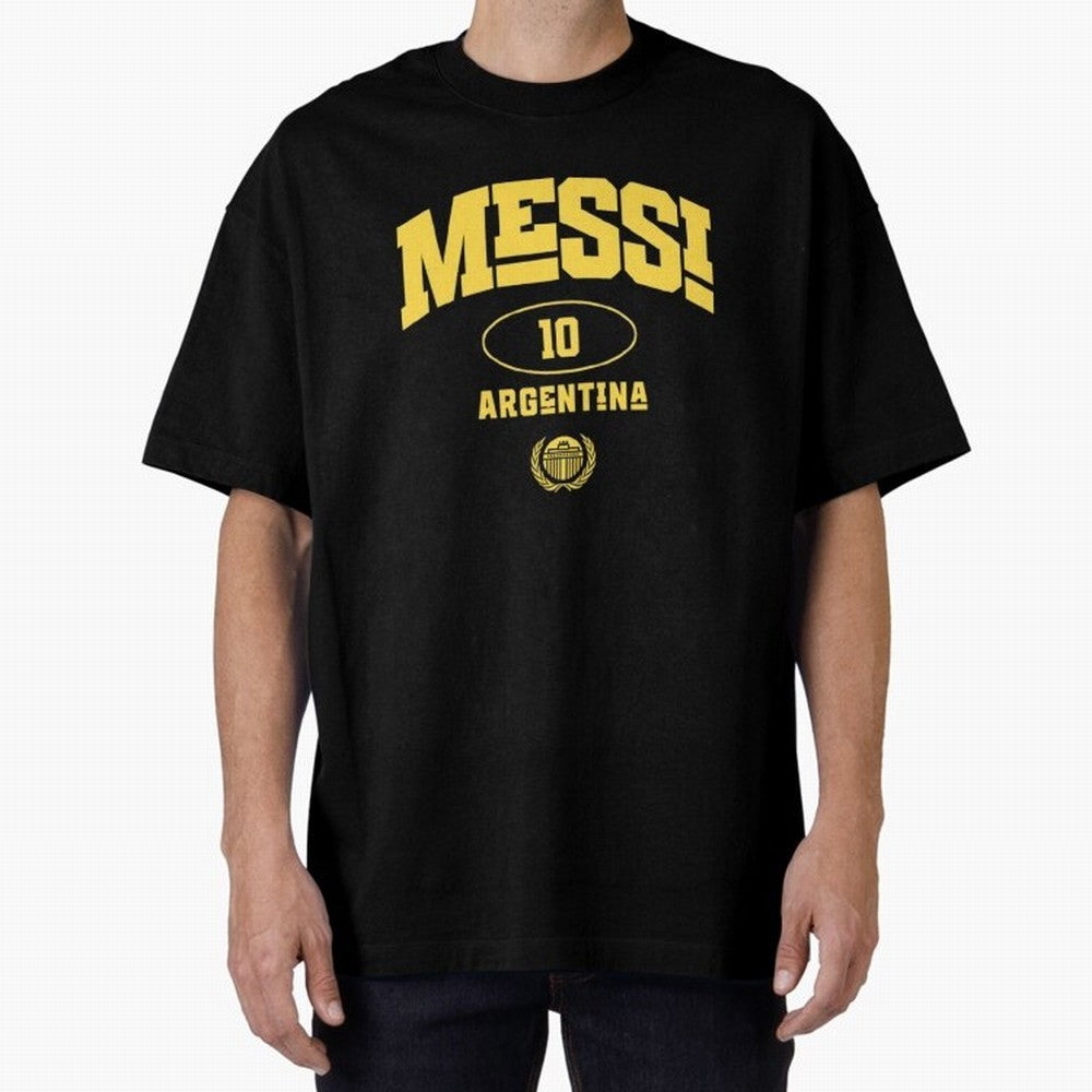 Messi 10: Yellow Text Soccer Legend T-shirt Active T-Shirt Support the Legends of FIFA World Cup 2026 USA Canada Mexico Spirit, Filled with England, Cristiano Ronaldo, Haaland and CR7, Game Day Rituals, Football Legends, Country Pride and the Road