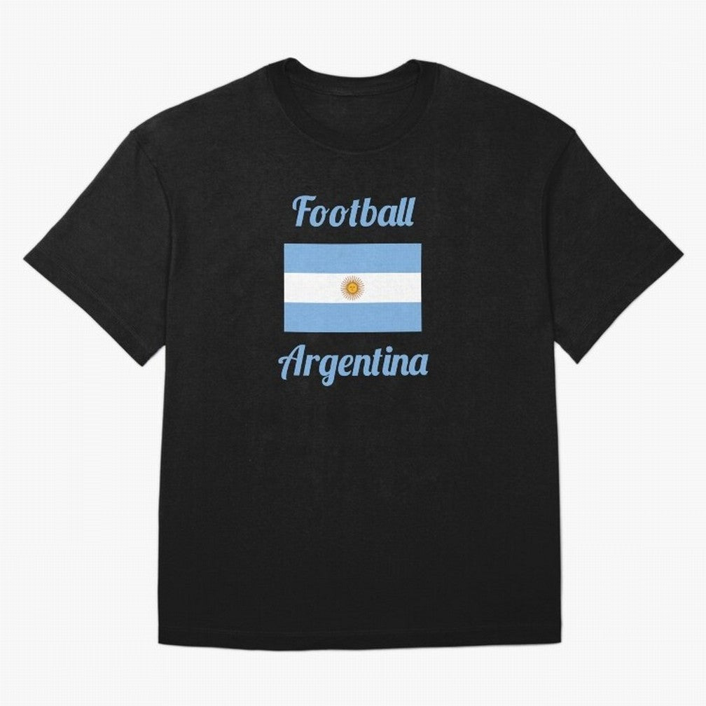 Argentina Football Flag ¨C Albiceleste Soccer Supporter Classic T-Shirt Experience Global Football Passion for FIFA World Cup 2026 USA Canada Mexico, Filled with CR7 and Messi, Germany, Football Festival Excitement, Trophy Ambitions, Country