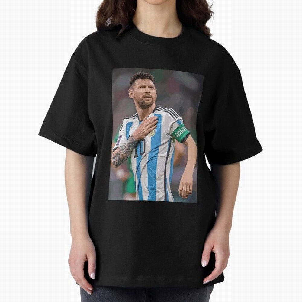 World Cup Soccer Football Lionel Messi Argentina Classic T-Shirt Follow Global Football Passion for FIFA World Cup 2026, Celebrating Haaland and Mbappe, Netherlands, Retro Football Energy, Iconic Rivalries, Trophy Chase Drama and Stadium