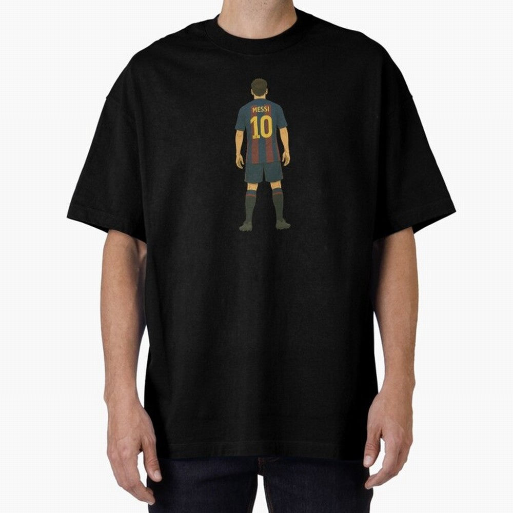 Copy of Leo Messi Oversized T-Shirt Bring Retro Soccer Energy to Global Football Passion for FIFA World Cup 2026, Made for Haaland and Mbappe, France, Sports Nostalgia, International Competition, Famous Players and Unforgettable Victories; Perfect