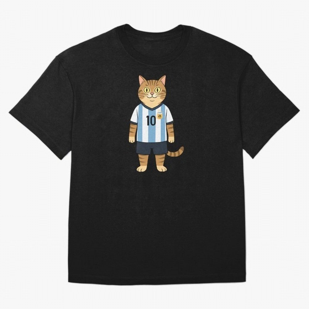 Lionel the Soccer Cat Oversized T-Shirt Feel International Energy from FIFA World Cup 2026 Group Stage Built around CR7, Portugal Energy, Supporter Pride, Iconic Celebrations, Legendary Names and Global Match Day Energy; Ideal for Passionate Fans