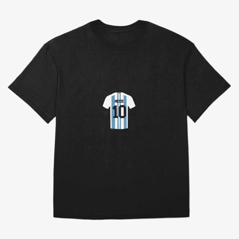 Lionel Messi Number 10 Jersey Illustration Classic T-Shirt Celebrate Global Passion for FIFA World Cup 2026 Group Stage Spirit, Centered on Germany, Neymar, Haaland and Cristiano Ronaldo, Football Festival Excitement, Trophy Ambitions, Country