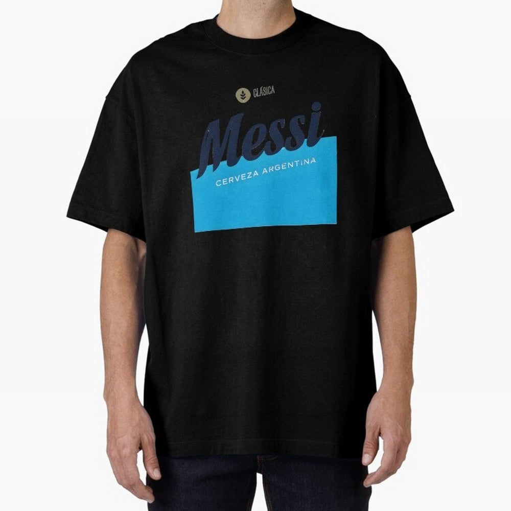 Messi Cerveza Argentina Parody Sticker Classic T-Shirt Celebrate Every Goal in Global Football Passion for FIFA World Cup 2026 USA Canada Mexico, Celebrating Mbappe, Portugal, Supporter Pride, Iconic Celebrations, Legendary Names and Global Match