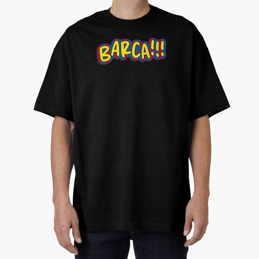 FC Barcelona Barca Oversized T-Shirt Celebrate Supporters United by Global Football Passion for FIFA World Cup 2026, Inspired by Neymar, Haaland and Cristiano Ronaldo, England, France and Netherlands, Football Festival Excitement, Trophy Ambitions,