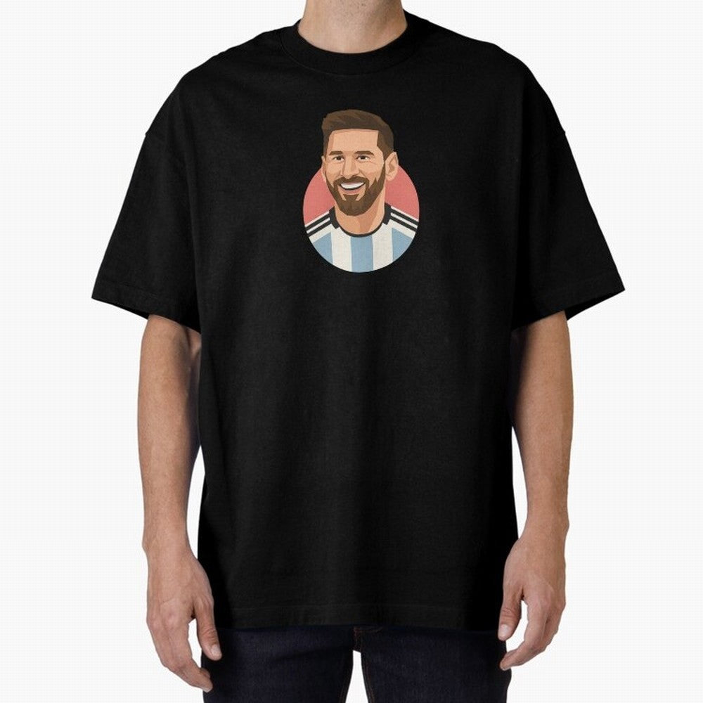 Messi Oversized T-Shirt Create the FIFA World Cup 2026 Journey through Mbappe and Neymar Highlights, Brazil Pride, Football History, Final Match Energy, Crowd Noise and Once in a Lifetime Moments; Built for Supporters Chasing Trophy Dreams, Final