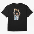 Lionel Messi lifting the World Cup Classic T-Shirt Cheer through Every Moment of Global Football Passion for FIFA World Cup 2026 USA Canada Mexico, Made for Haaland and Mbappe, Spain and Netherlands, Football Festival Excitement, Trophy Ambitions,