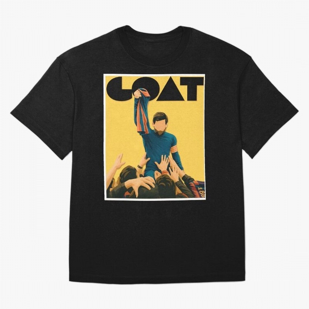 Lionel Messi Men's Football GOAT T-Shirt | Argentina Retro Vintage Messi Shirt Fan Gift Oversized T-Shirt Keep the Legacy of Global Football Passion for FIFA World Cup 2026, Inspired by Cristiano Ronaldo, Haaland and CR7, Brazil, Football History,
